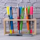 BLIEVE - Aesthetic Highlighters and Gel Pens With Soft Ink and Chisel Tip, Bible Highlighters and Pens No Bleed, Dry Fast Easy to Hold, for Bible Journaling Planner School Supplies (COLORFUL)