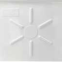 Dishwasher Drain Pan-Protect Floor and Cabinets, Walls, with Front Opening Size 24X20X1/2in, Crafted from Durable Quality Plastic Material. Warp-Resistant & Even Thickness (White)