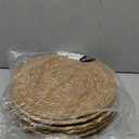 GENMOUS Woven Placemats Set of 10,12" Round Placemats Natural Water Hyacinth Boho Placemats,Farmhouse Rattan Chargers for Dinner Plates,Rustic Braided Wicker Table Mats for Dining Table,Home,Wedding