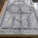 OEF Furnishings OEFBT Series Rectangular Commercial-Grade Premium Industrial Folding Table, Heavy-Duty Blow-Molded Design with Thick Top and 17-Gauge Steel Frame (30"  60", Speckled Gray Top)