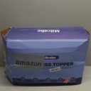 3 Inch Ultra-Fluffy Memory Foam Mattress Topper Cal King for Back Pain, Extra Soft Pillow Top Cal King Mattress Topper with 4X Support, Mattress Pad with Breathable Air Mesh Sides, 6-21'' Deep Pocket (White)