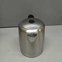 Amazon Basics Electric Stainless Steel Kettle for Tea and Coffee, BPA-Free, Fast Boiling, Auto Shut-Off, 1.1 Quarts, 1500W, Black and Silver