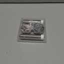 JQK Door Stopper, 304 Stainless Steel Thicken 1mm Sound Dampening Door Stop Bumper Wall Protetor 2 Pack, Brushed (Brushed & White Tip)