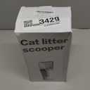 Cat Litter Scooper with Container, Portable Litter Scoop Holder,Litter Scoop with Holder Provides 215 Garbage Bags, Scoop Litter Disposal System In One