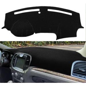 Dash Cover Mat Custom Fit for Chrysler 300 300C, Dashboard Cover Pad Carpet Protector (11-23 Black) F50