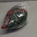 LALIFIT Soft Fluffy Green Red Plaid Fringe Blanket, Lightweight Throw with Tassels for Home Decor, 50" x 60" (Christmas)