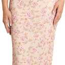 HTZMO Womens Floral Bodycon Formal Wedding Guest Maxi Dress | Fall Bride Shower Party, Elegant V Neck Long Dresses, Soft Stretchy Mesh Fabric, Winter 2026 (L)