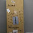 Gashell Wire Shelf Covers, Bamboo Wire Rack Covers for Pantry, Closet (4pcs, 32" W x 12" D)