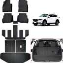 Floor Mats & Cargo Liners for 2016-2022 2023 Mazda CX-9 CX9 (6 Seats-2 Row Bucket Seat)-Only Fit Sport Version,TPE All Weather Protection Floor Liners with Trunk Mat & Backrest Mat
