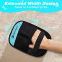 NSVNSV Pet Hair Removal Glove for Dog and Cat, Reusable Pet Hair Remover, Magic Brush Pet Hair Removal Tool, Pet Grooming Gloves for Couch, Clothing, Carpet, Furniture, Car Seats, Blue, 1pcs