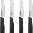 KitchenAid Classic 4 Piece Steak Knife Set, 4.5-Inch, High-Carbon Japanese Stee Blades, Sharp Kitchen Knife Set, Black