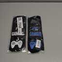 2 x xywlwoer Funny Gaming Socks Easter Basket Stuffers for Teens Boys Kids-Valentines Day Gifts for Him Men Husband Dad Adults (Black)