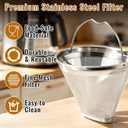 Reusable Coffee Filters Compatible with Zojirushi Coffee Maker, 2Pack Coffee Filters for Zojirushi Zutto 5-Cup Drip Coffeemaker EC-DAC50