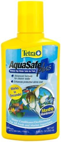 2 PCS Tetra AquaSafe Plus, aquarium Water Conditioner And Dechlorinator, Model Number: 46798162681