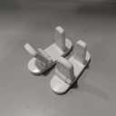 Door Lever Lock (2 Pack)  Prevents Toddlers from Opening Doors  Easy One-Hand Operation for Adults  Durable ABS with 3M Adhesive Backing  No Tools Needed for Install (White)