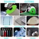 2 x 5 pcs Glass Cutting Disc for Angle Grinder, 4" X 7/8Ceramic Tile Cutter Blade, Ultra-Thin Diamond Glass Cutters Tools for Grinding Ceramic,Crystal,Wine Bottle,Tile,Jade