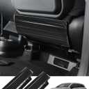 JYCDC Seat Back Protector Compatible with Toyota Sienna 2026 2025 2024 2023 2022 Accessories Back of Seat Protector,Stainless Steel Kick Mats Back Seat Protector 2Pcs (Black)