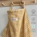 Nursing Cover for Baby Breastfeeding & Pumping | Multi Use Car Seat Stroller Cover | Breathable Soft Muslin Cotton | Breast Feeding Apron & Shawl by TISU (Mustard Gingham)