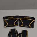 Copper Knee Braces with Strap for Knee Pain Women and Men(2 Pack), Knee Compression Sleeve for Arthritis, ACL, Meniscus Tear, Joint Pain Relief, Knee Support for Working, Running, Weightlifting(M)