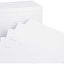 Amazon Basics Ruled Lined Index Note Cards, 500 Count, 5 Pack of 100, White, 5 in x 8 in