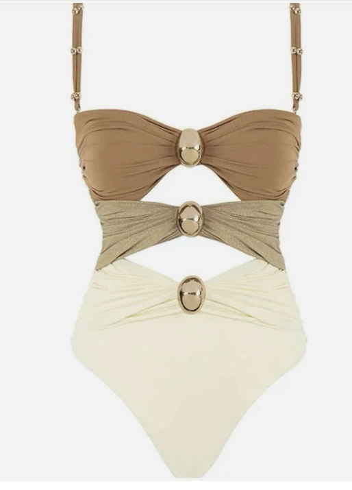 GeRRiT One Piece Swimsuit, Brown Medium,