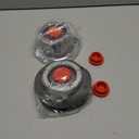 343-4024 Trailer Hub Caps Compatible with Stemco,3434024 Aluminum Hub Cap for Trailer Axle with Extra 2 Rubber Plugs and Gaskets(Pack of 2)