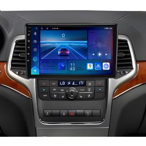 4+64G Car Stereo for Jeep Grand Cherokee 2011-2013, Dodge Ram 2009-2012 with Carplay Android Auto, 10 Inch Touch Screen Single Din Car Radio with Bluetooth GPS WiFi FM Radio & Backup Camera