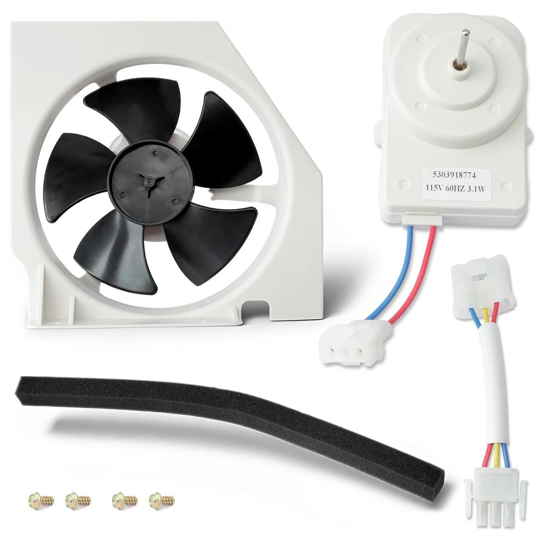 5303918774 Condenser Fan Motor Replacement for Ken-More 25331113308 2535628240N for Frigi-daire FRS6KR5JSB0 FRT17G5CSBC for Crosley Refrigerator Replace 240334001 240397101 240525401 4454685