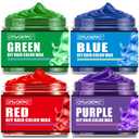 4 Colors Temporary Hair Color for Kids,Gifts for Teens,Girls,Boys,Gifts for Kids,Temporary Hair Dye,Hair Color Spray Green Red Blue Purple Hair Dye Hair Wax Color,Instant Color Wax Halloween Party, EXP: 24/10/2028