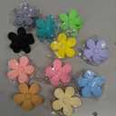 Flower Hair Clips 11PCS, Large Claw Clips for Women Girls Thick Thin Hair, Strong Hold Nonslip Big Dasiy Jaw Clamps Matte Hair Accessories 11 Colors