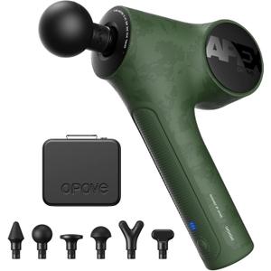 Opove Massage Gun Fascia Percussive Muscle Massager 14.5mm for Back Pain Relief Workout Recovery in Gym Home Office Daily Massage, Ergonomic for Effortless to Use, Apex Green