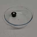 Tall Glass Microwave Splatter Cover for Food - Cookware & Bakeware Serving Dish Cover, Plate Splatter Guard Lid with Easy Grip Silicone Handle Knob - 100% Food Grade BPA Free & Dishwasher Safe - 10in.