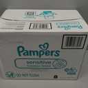Pampers Sensitive Baby Wipes, Water Based, Clinically Proven, Hypoallergenic, and Unscented for Babies, 1008 Wipes Total (18 Flip-Top Packs)