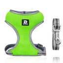 Puppy Harness and Leash Set - Dog Vest Harness for Small Dogs Medium Dogs- Adjustable Reflective Step in Harness for Dogs - Soft Mesh Comfort Fit No Pull No Choke (S, Light Green)