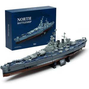 Nifeliz North Battleship, Military Building Set for Adults, Collectible Army Model to Build and Display, Gift Ideal for Military Enthusiasts (NF10280)