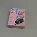 YUNZll C1 Silicone Wireless Mouse, Tri-Mode 2.4G/USB-C/Bluetooth Mouse, 4800 DPl Optical Tracking, 6 Adjustment Levels,Customize Mice for Laptop, Computer, iPad, MacBook (Pink)