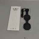 Wireless Charger iPhone Charging Station - 3-in-1 Magnetic MagSafe Charger Multiple Devices for Apple, 15W Fast Charging Foldable Travel Charging Pad for iPhone 17/16/15/14/13/12, AirPods, Apple Watch (Black)