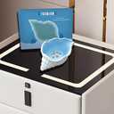 Ceramic Conch Shell Jewelry Tray, Blue Shell Jewelry Dish, Trinket Dish, Earring Ring Holder Dish Ocean Coastal Decor Jewelry Plate Tray Key Bowl for Jewelry Christmas Room Beach Decor