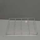 Weiai Acrylic Sunglass Organizer, Eyeglass Case Storage with 6 Slots for Multiple Glasses, Clear
