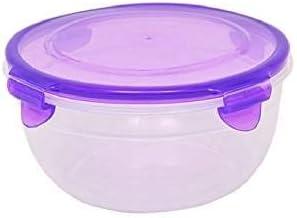 Sure Fresh Round Plastic Storage Bowls with Clip-Lock Lids, 51 oz.