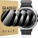 Suoman 4-Pack for Samsung Galaxy Watch 8 Classic 46mm Tempered Glass Privacy Screen Protector,[Anti peeping] 9H Hardness protective film