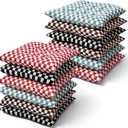 Geetery 12 Pcs Large Floor Pillows Gift Bulk Square Seating Cushion 15.7'', 15.75 x 15.75 x 3.54 inches