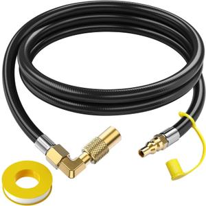 Improved Propane Quick Connect Hose, 7FT RV Propane Hoses with Blackstone Adapter, Quick Connect Propane Hose for RV to Grill, Fit for Blackstone 22 Inch Griddle & 17 Inch Blackstone Grill