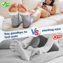 3Pairs Neuropathy Socks for Women and Men, Toeless Compression Socks for Neuropathy Pain Relief, Open Toe Foot Compression Sleeves for Plantar Fasciitis, Arch Support and Ankle Support