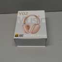 Wentronic Y02 Active Noise Cancelling Headphones,60H Battery,5 EQ Music Modes,Hi-Res Audio,Deep Bass,Foldable Wireless Over Ear Bluetooth 5.4 Headset,Breathable Leather Earpads (Starlight)