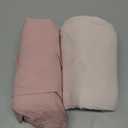 Lulu moon Muslin Crib Sheets - Fitted Crib Mattress Sheets for Boys and Girl - 28"x 52", 2 Pack (Carnation & Soft Pink)