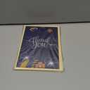 3 x CRTURUNIQ Luxury Navy Blue Thank You Card with Silver Foil - 5x7 Large Blank Note Card with Thick Gold Envelope & Sticker - Premium Heavyweight Cardstock for Wedding, Business, Sympathy & Men