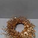 Briful 20 inches Gold Eucalyptus Wreath Christmas Front Door Wreath for Home Room Office Wall Kitchen Mantle Indoor/Outdoor Xmas Decoration
