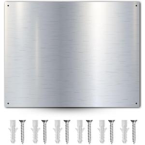 30" x 24" Backsplash for Kitchen Wall Stove Backsplash Protector with Ultra Flat and Flushed Metal Backs plash for Panel Stainless Steel (2)