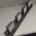 SineRise LED Modern Bathroom Vanity Light Fixtures (4-Light, 30-Inch), Matte Black Modern Acrylic Bathroom Wall Lighting Fixtures Over Mirror (Cool White 6000K)